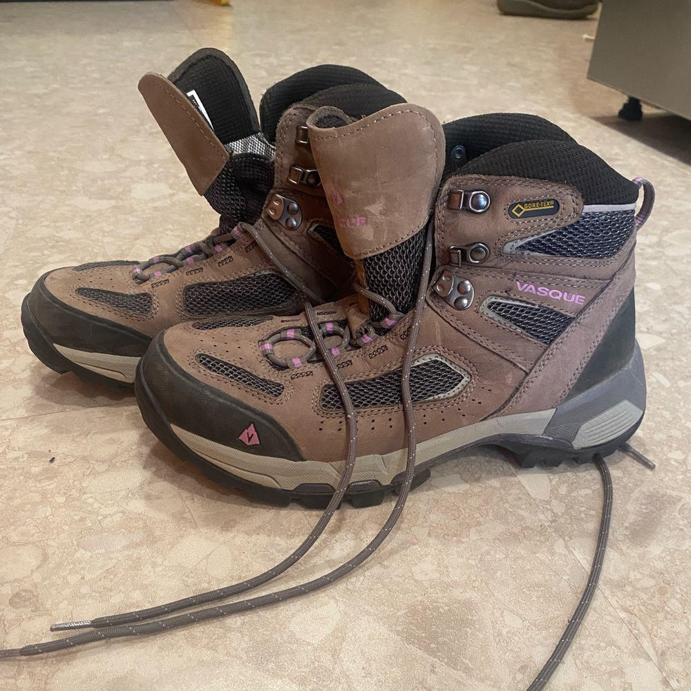 Vasque Women's Brown and Pink Hiking Shoes